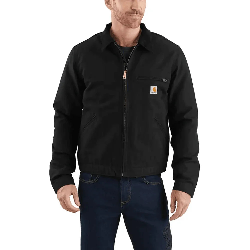 Carhartt 103828 Relaxed Fit Duck Blanket Lined Detroit Jacket BLACK