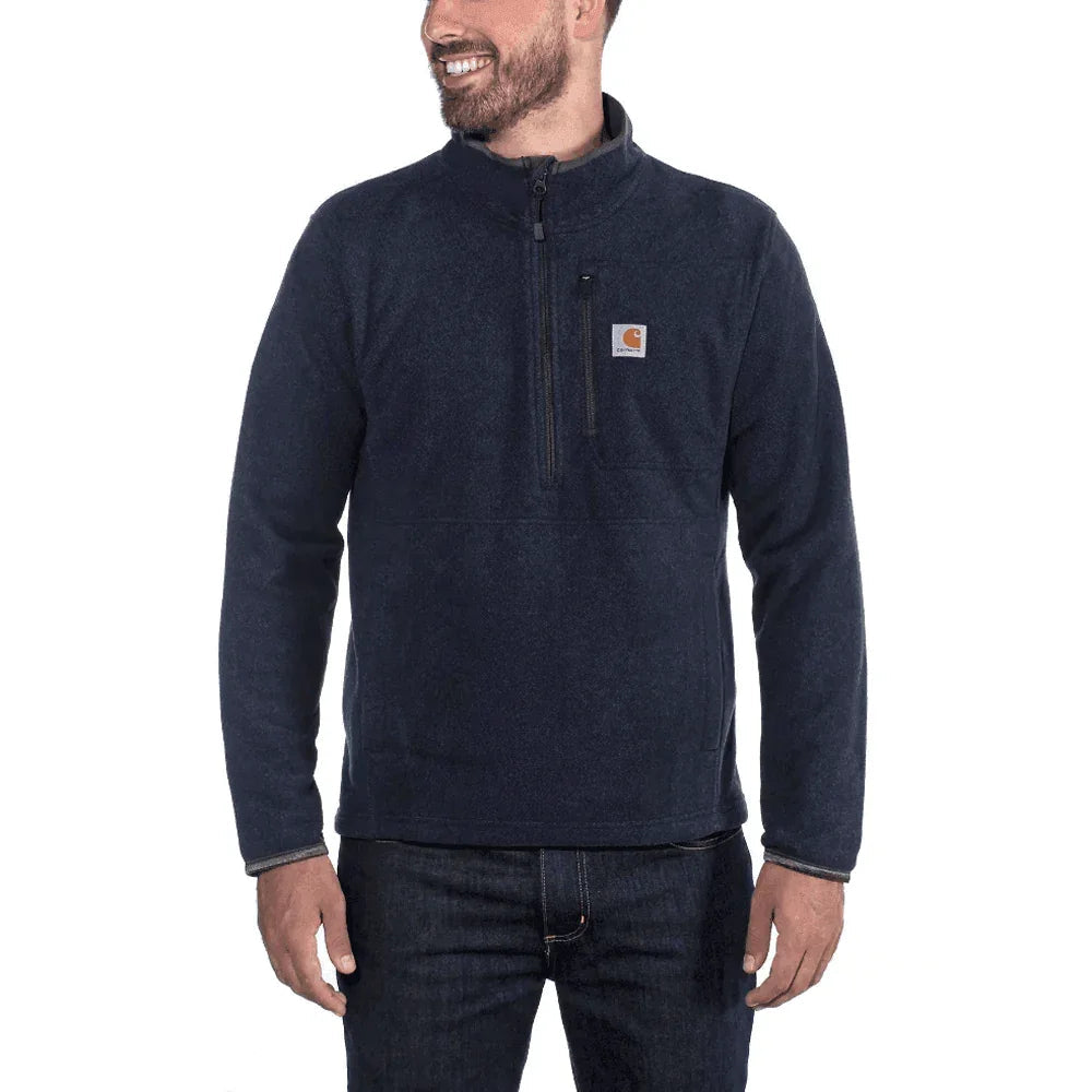 Carhartt 103831 Half Zip Fleece Jacket NAVY HEATHER