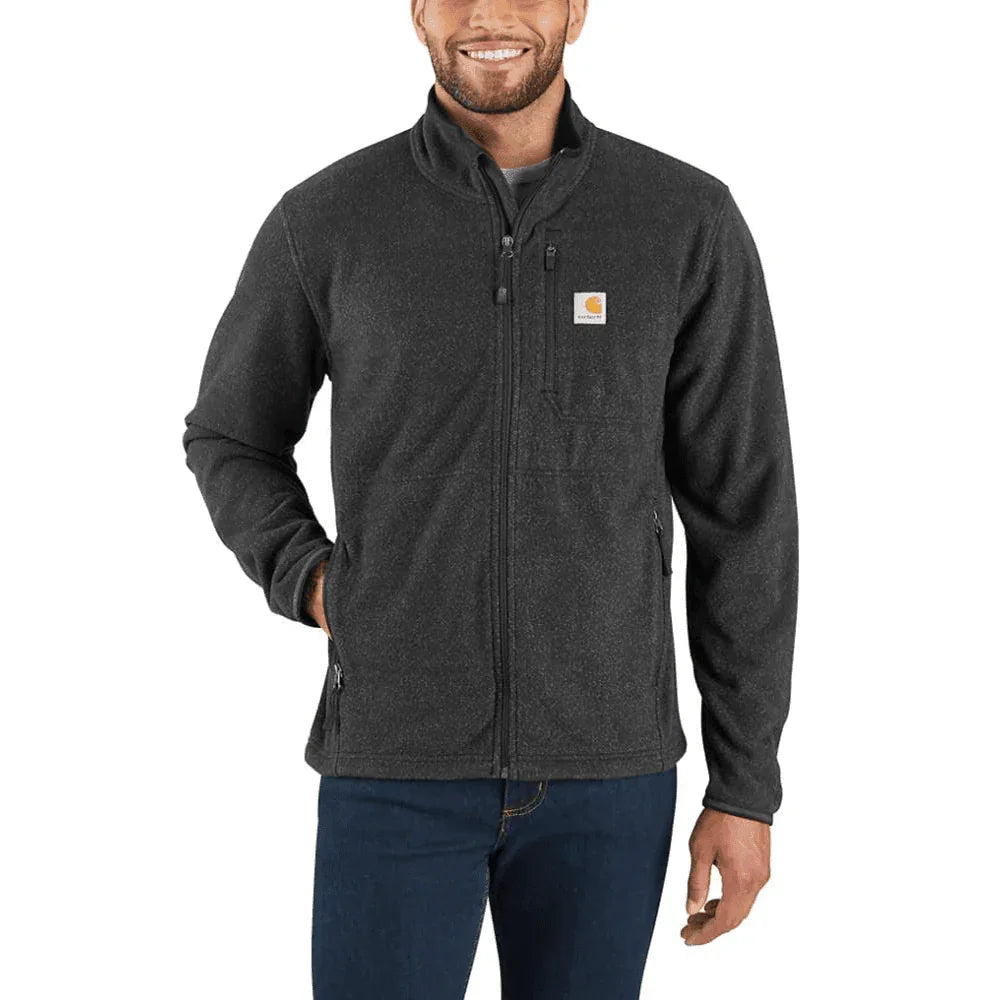 Carhartt 103832 Dalton Full Zip Fleece Jacket BLACK HEATHER