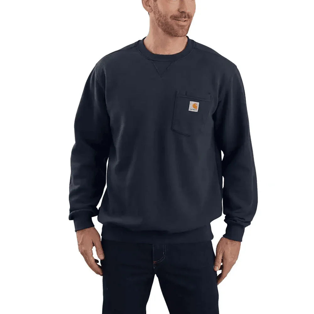 Carhartt 103852 Loose Fit Midweight Crew Neck POcket Sweatshirt NEW NAVY