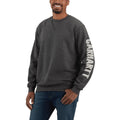 Carhartt 104904 Loose Fit Midweight Crewneck Sleeve Graphic Sweatshirt CARBON HEATHER