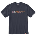 Carhartt 105797 Relaxed Fit Heavyweight Short Sleeve Log Graphic T-Shirt NAVY