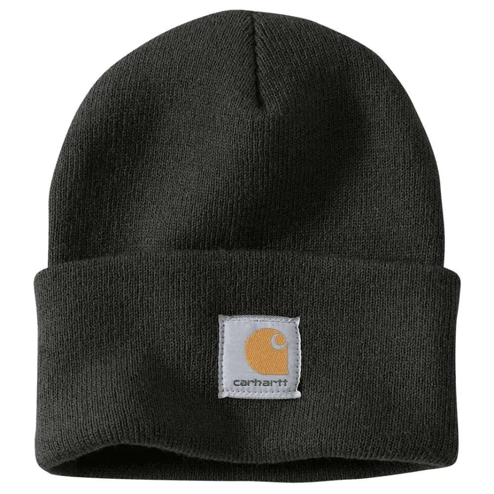 Carhartt A18 Watch Knitted Cuff Beanie Hat BLACK One Size
