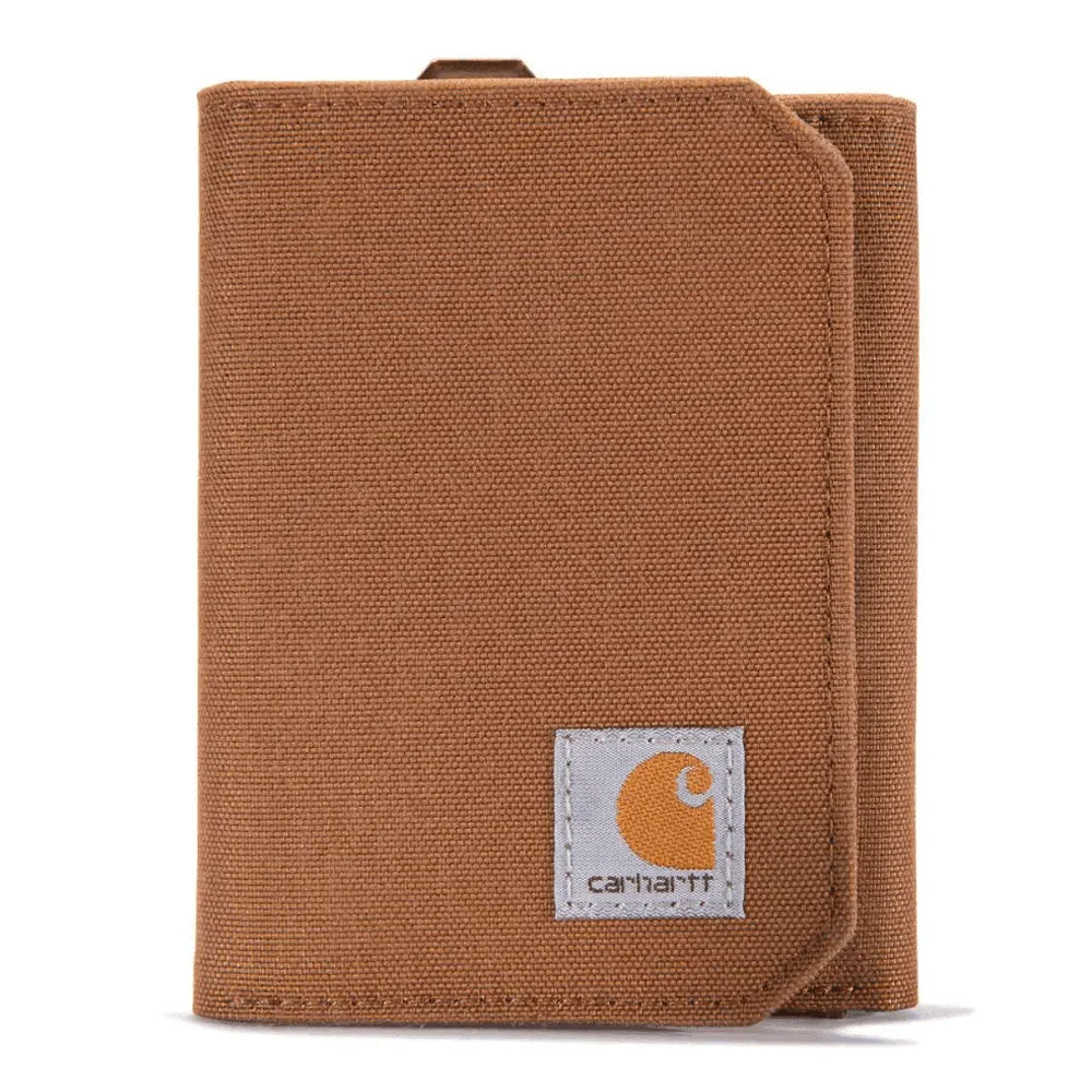 Carhartt B0000236 Nylon Duck Trifold Wallet Carhartt Brown One Size