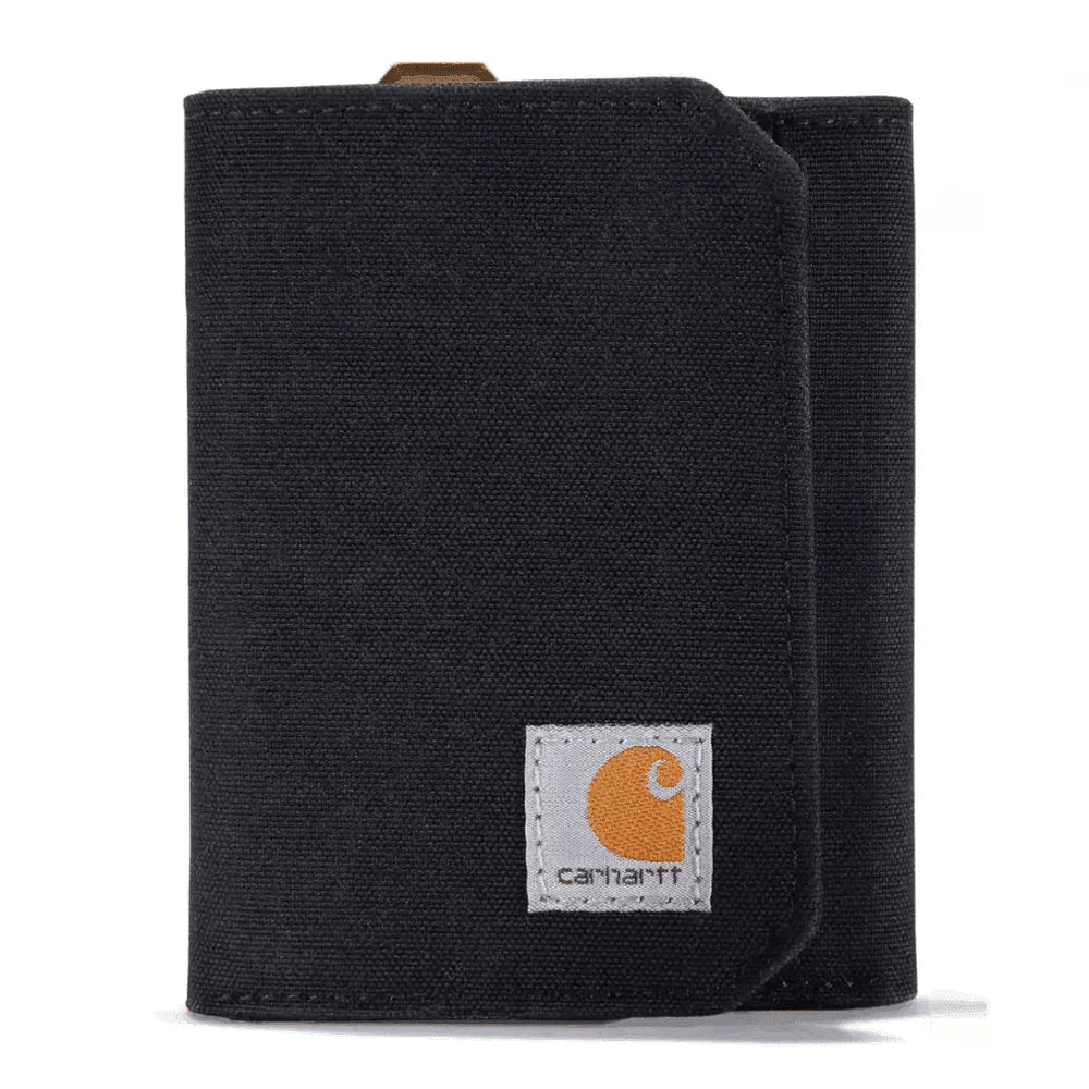 Carhartt B0000236 Nylon Duck Trifold Wallet Black One Size