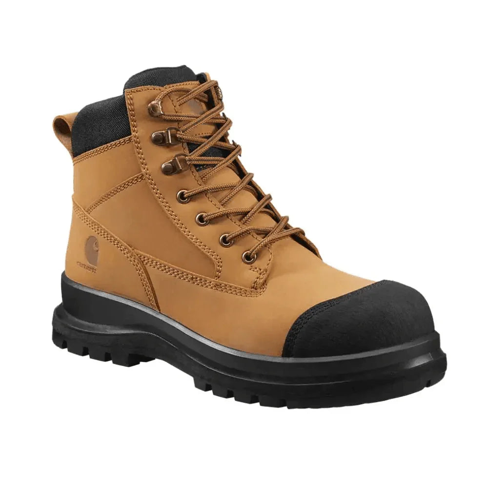 Carhartt F702923 Detroit Rugged Flex Vibram Sole 6 Inch Zip Safety Boot WHEAT