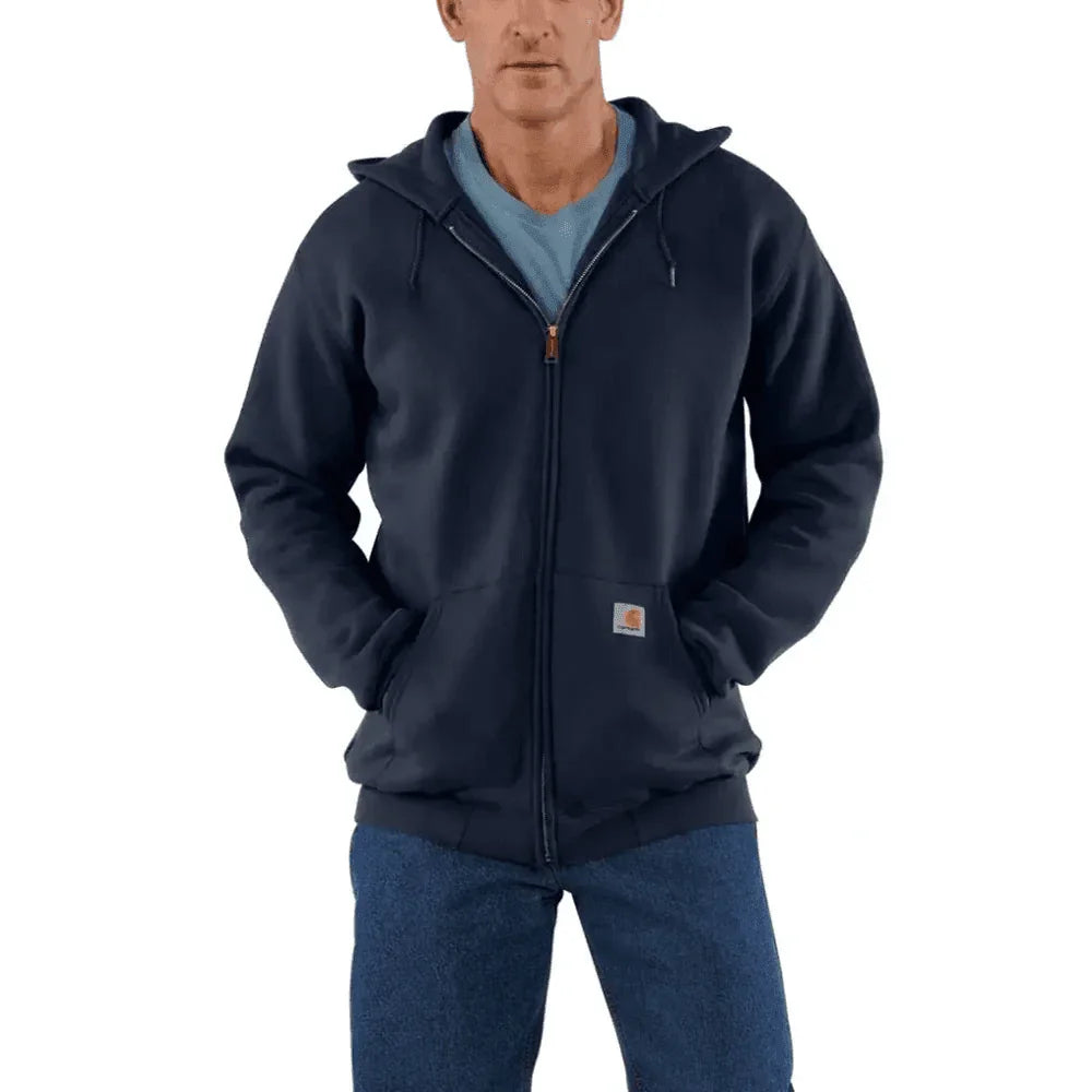 Carhartt K122 Loose Fit Midweight Full Zip Hooded Sweatshirt NEW NAVY