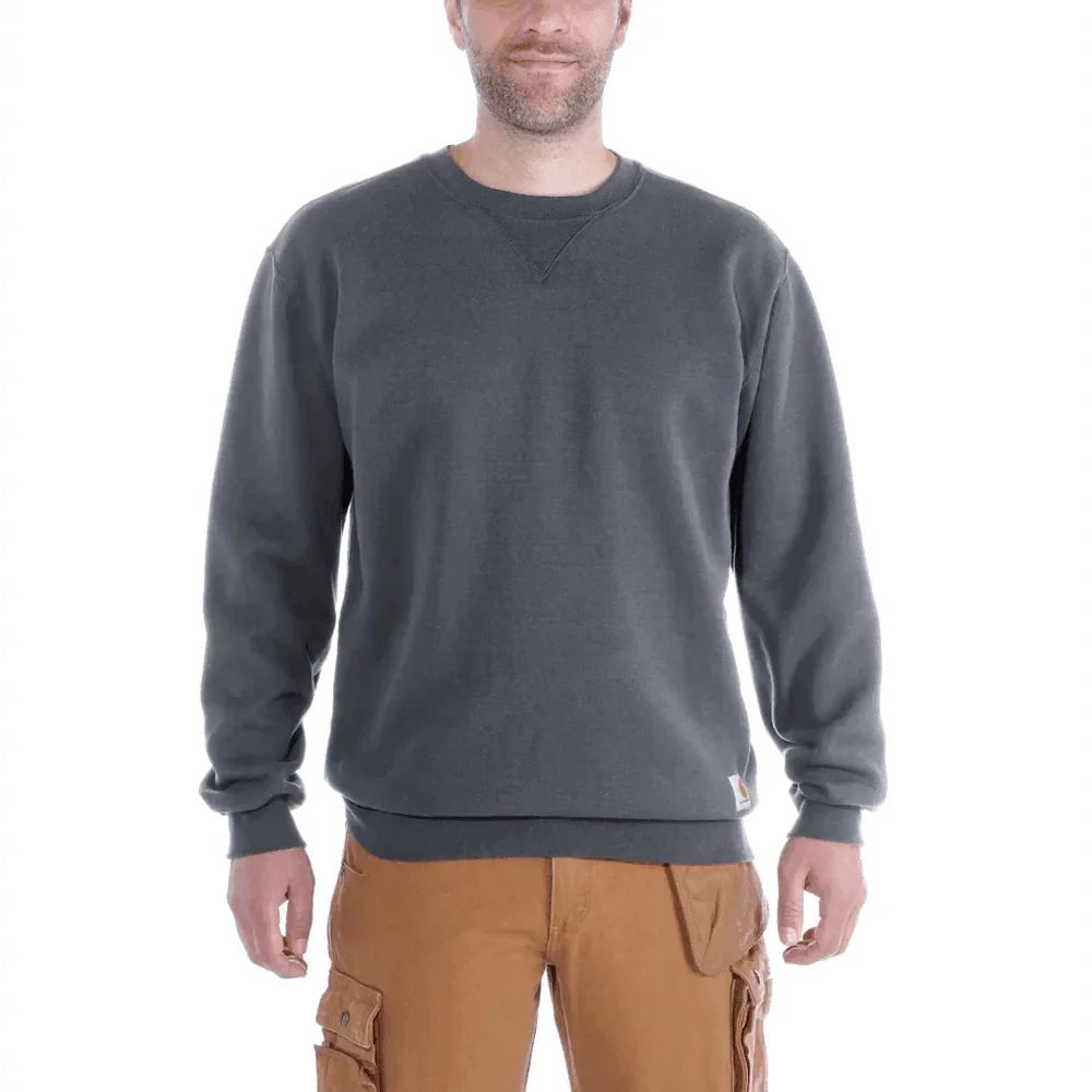 Carhartt K124 Loose Fit Midweight Crew Neck Sweatshirt CARBON HEATHER