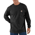 Carhartt K126 Loose Fit Heavyweight Long Sleeve Pocket T-Shirt BLACK
