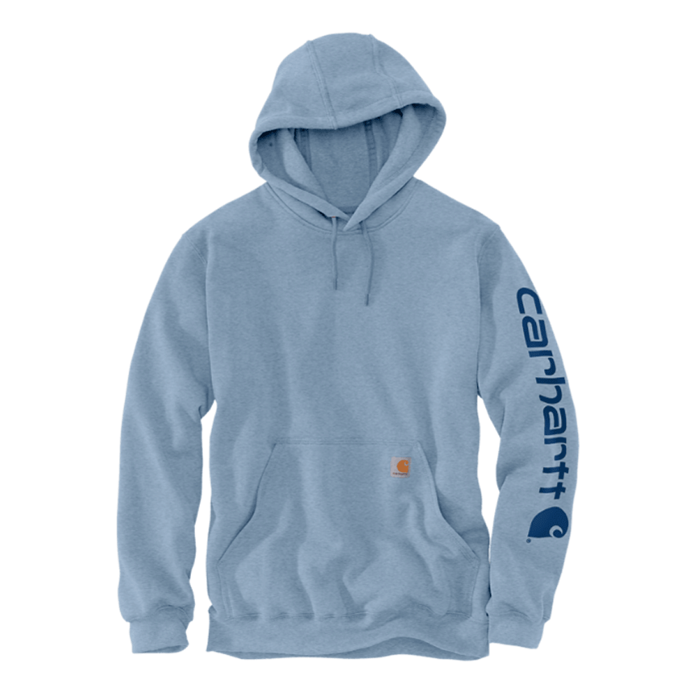 Carhartt K288 Loose Fit Midweight Logo Sleeve Graphic Hoodie NEPTUNE DEW DROP