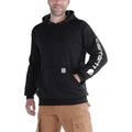 Carhartt K288 Loose Fit Midweight Logo Sleeve Graphic Hoodie BLACK
