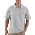 Carhartt K570 Loose Fit Midweight Short Sleeve Pocket Polo T-Shirt HEATHER GREY