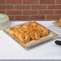 Jazz Square Melamine Plates 355mm (14") with Crackle Finished Border
