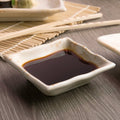 Gold Orchid Melamine Wave Square Sauce Dish-12/Case