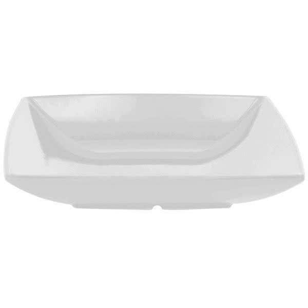 Classic Square Melamine White Salad Bowl 215mm x 215mm - Pack of 12 Default Title