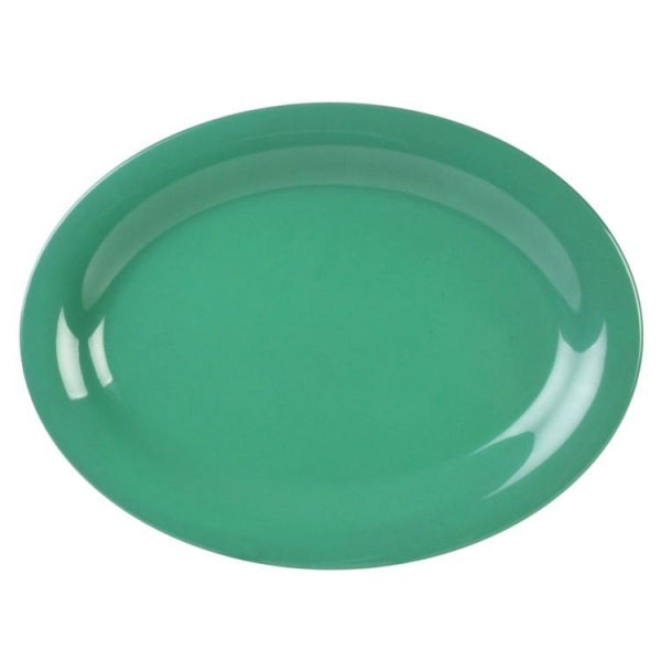 Green Oval Platter 240mm x 185mm / (7.28 inches) - Pack Of 12 Default Title