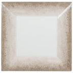 Jazz Square Melamine Plates 150mm (6'') with Crackle Finished Border
