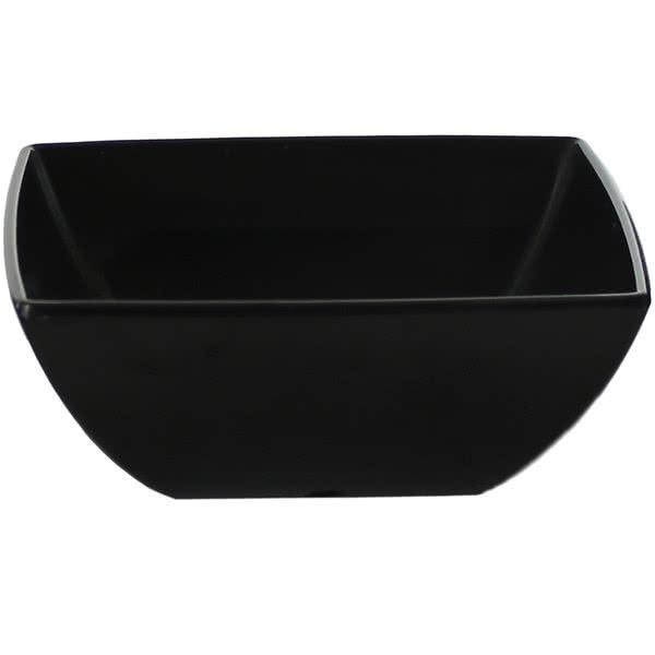 Classic Square Melamine Black Bowl 1800ml / 6oz - Pack of 12 Default Title