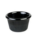 Fluted Melamine Black Ramekin 44ml - Pack Of 12 Default Title