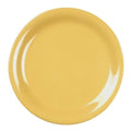 Narrow Rim Yellow Melamine Plate 230mm / 9in - Pack Of 12 Default Title