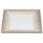 Jazz Square Melamine Plates 150mm (6'') with Crackle Finished Border