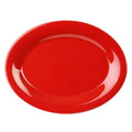 Pure Red Oval Platter 345mm x 265mm - Pack Of 12 Default Title
