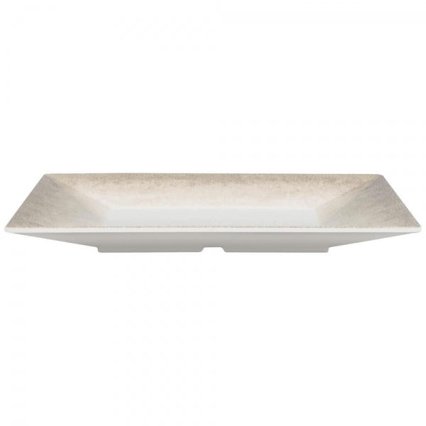 Jazz Square Melamine Plates 150mm (6'') with Crackle Finished Border