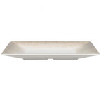Jazz Square Melamine Plates 150mm (6'') with Crackle Finished Border