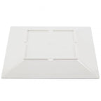 Jazz Square Melamine Plates 150mm (6'') with Crackle Finished Border