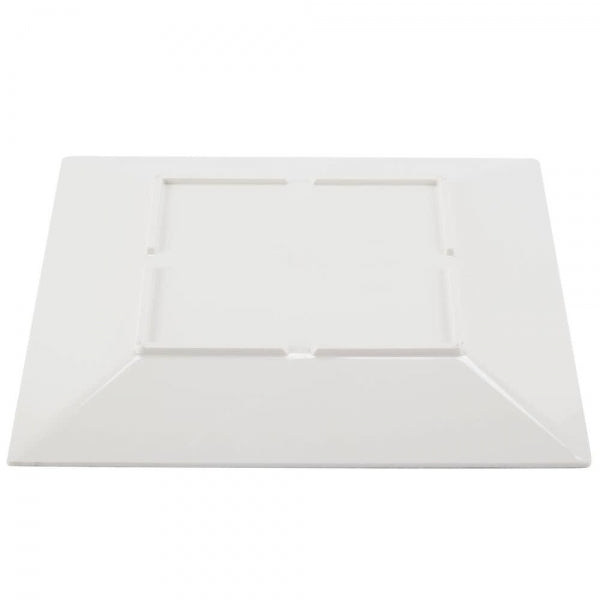 Jazz Square Melamine Plates 150mm (6'') with Crackle Finished Border