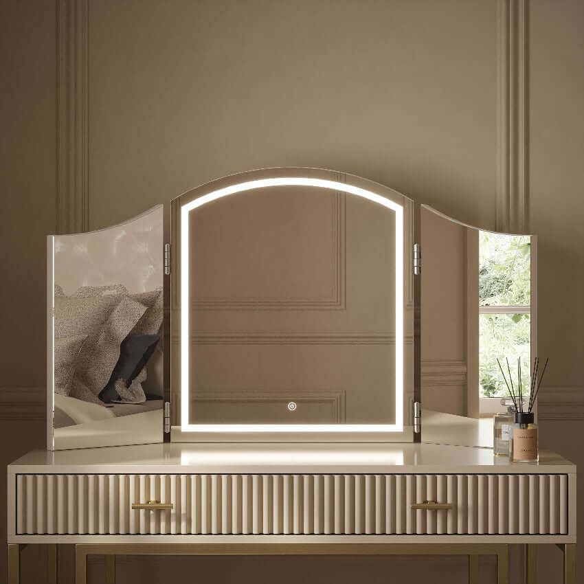 Triple Dressing Table Face Mirror