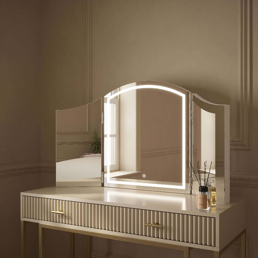 Triple Dressing Table Face Mirror