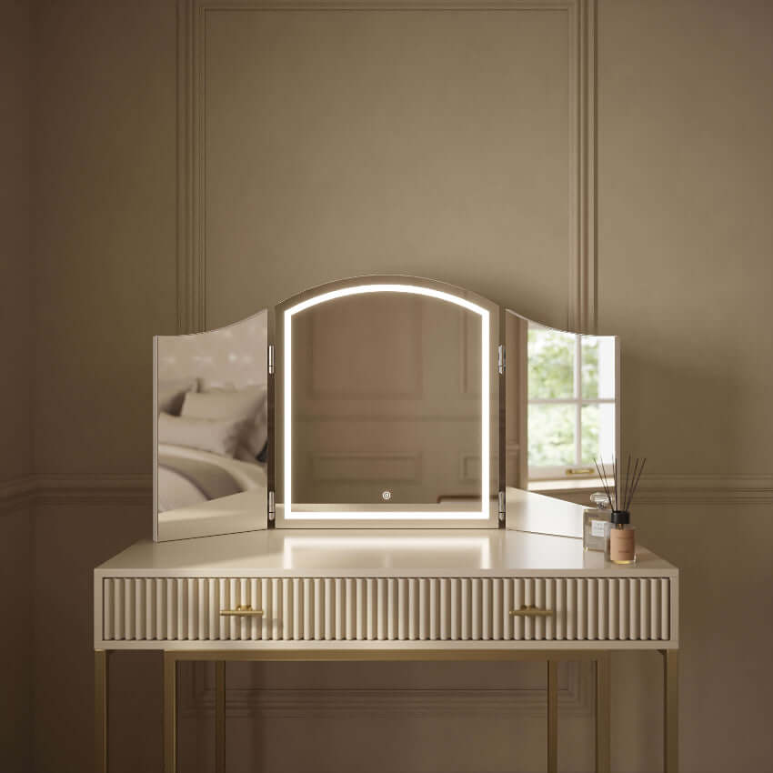 Triple Dressing Table Face Mirror