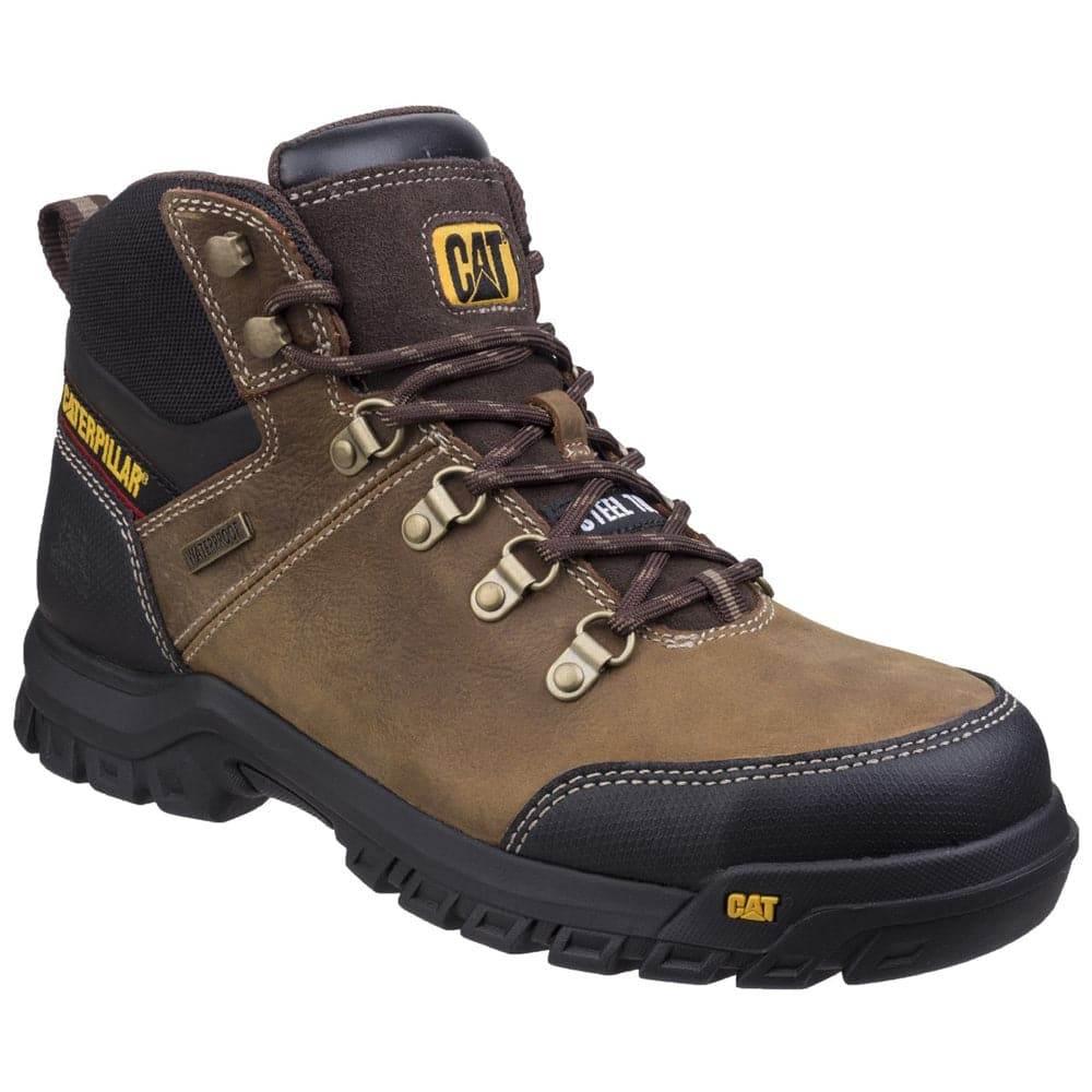 Caterpillar CAT Framework Water Resistant Anti Static Safety Work Boot Seal Brown