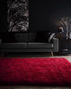 Chicago Red Shaggy Rug
