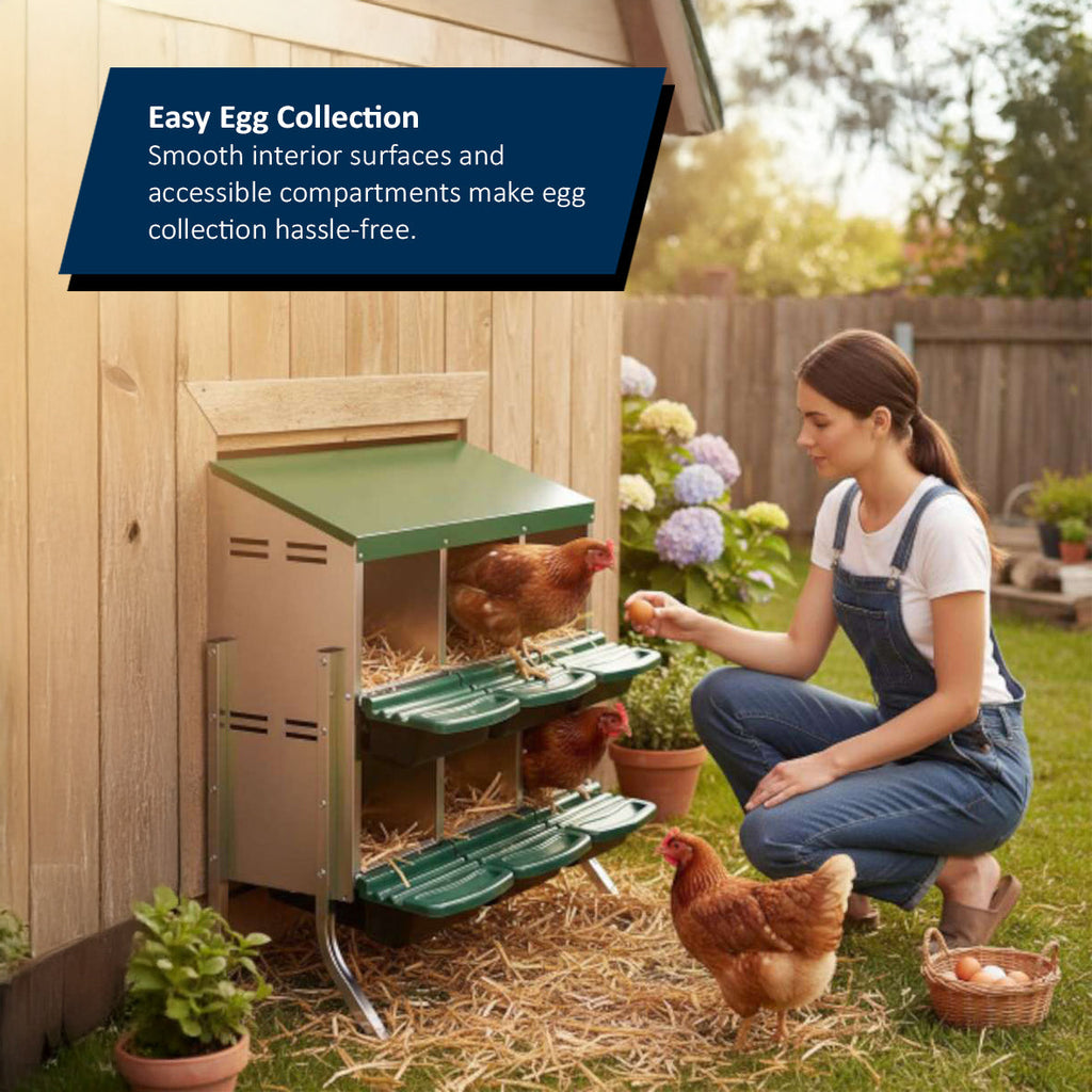 Metal Chicken Nesting Boxes – Sturdy, Hygienic & Organised