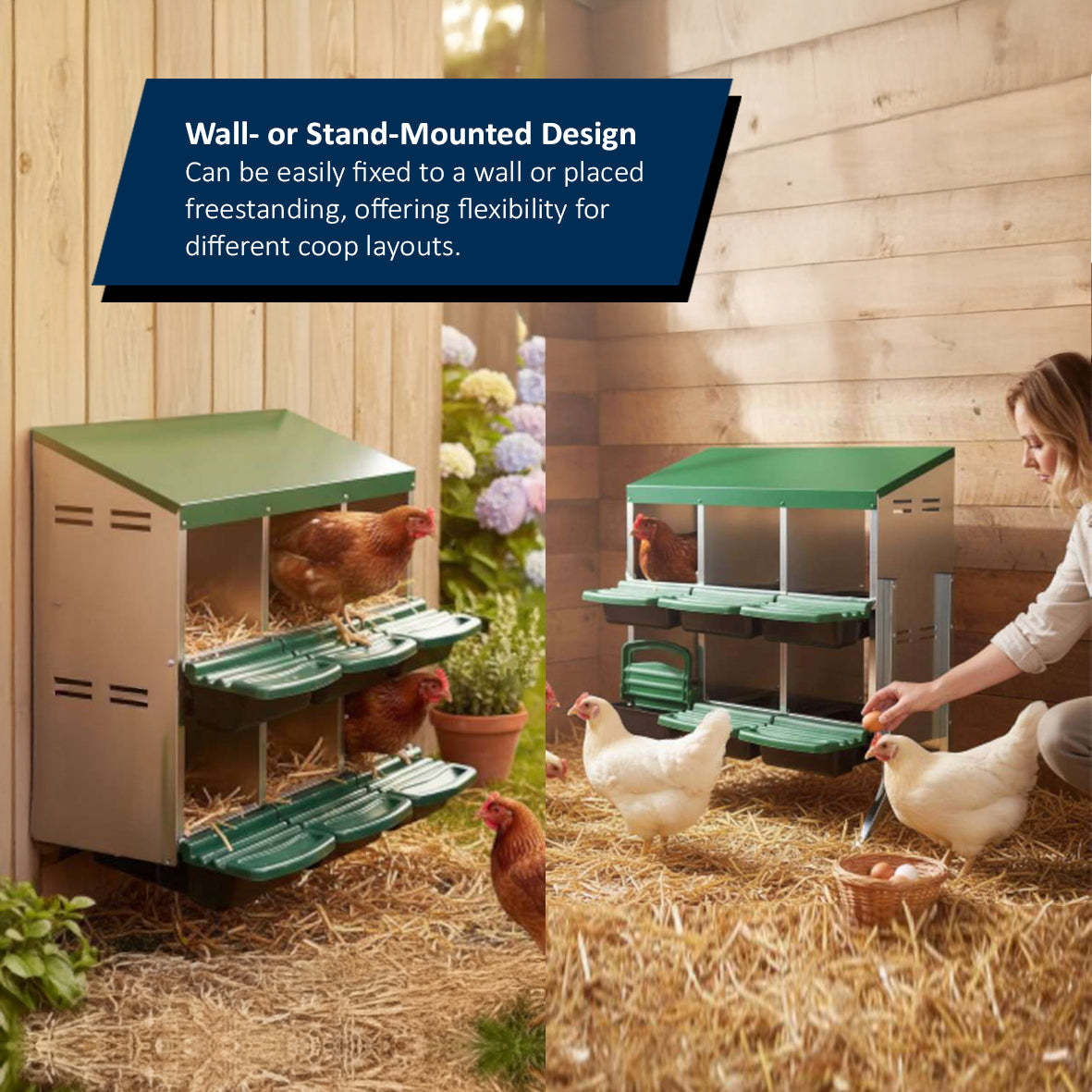 Metal Chicken Nesting Boxes – Sturdy, Hygienic & Organised