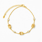 Citrine Bracelet in 18k Gold Vermeil