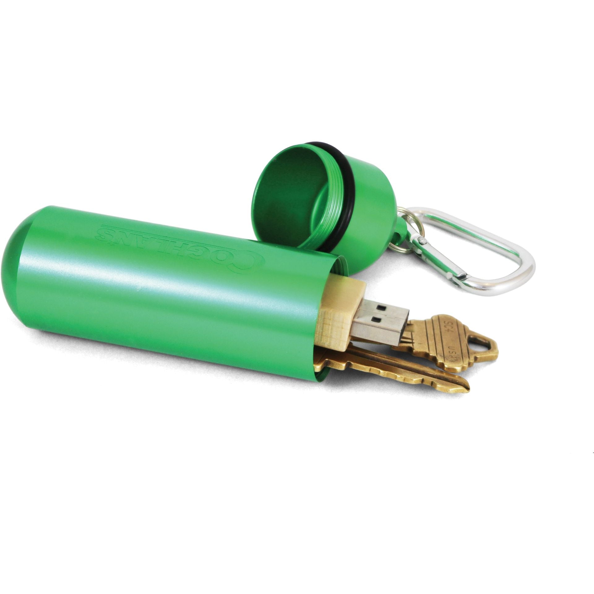 Coghlans Aluminum Capsule with biner (Various Sizes)