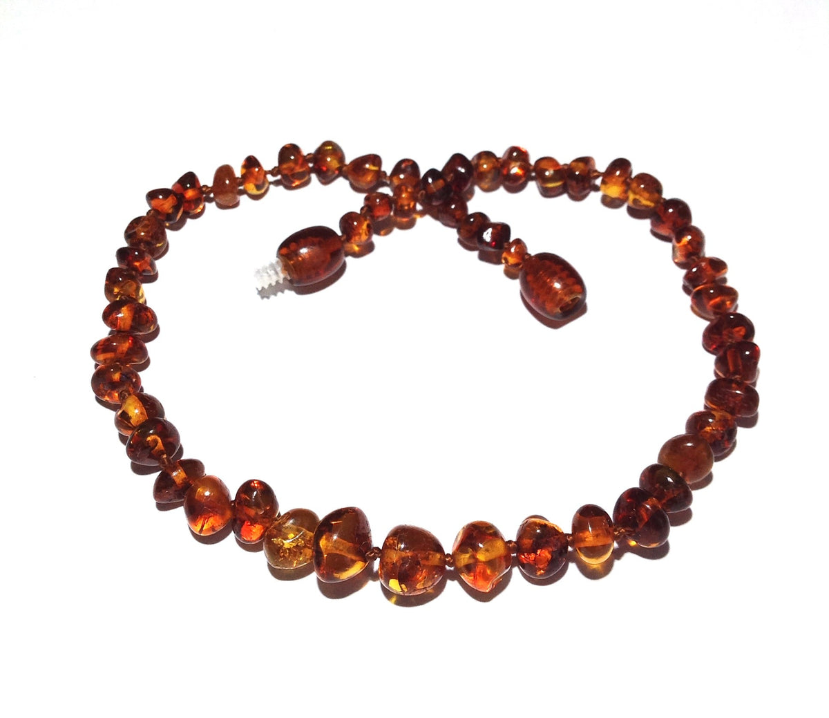 Adult Brandy Snap Cognac Baltic Amber Bracelet