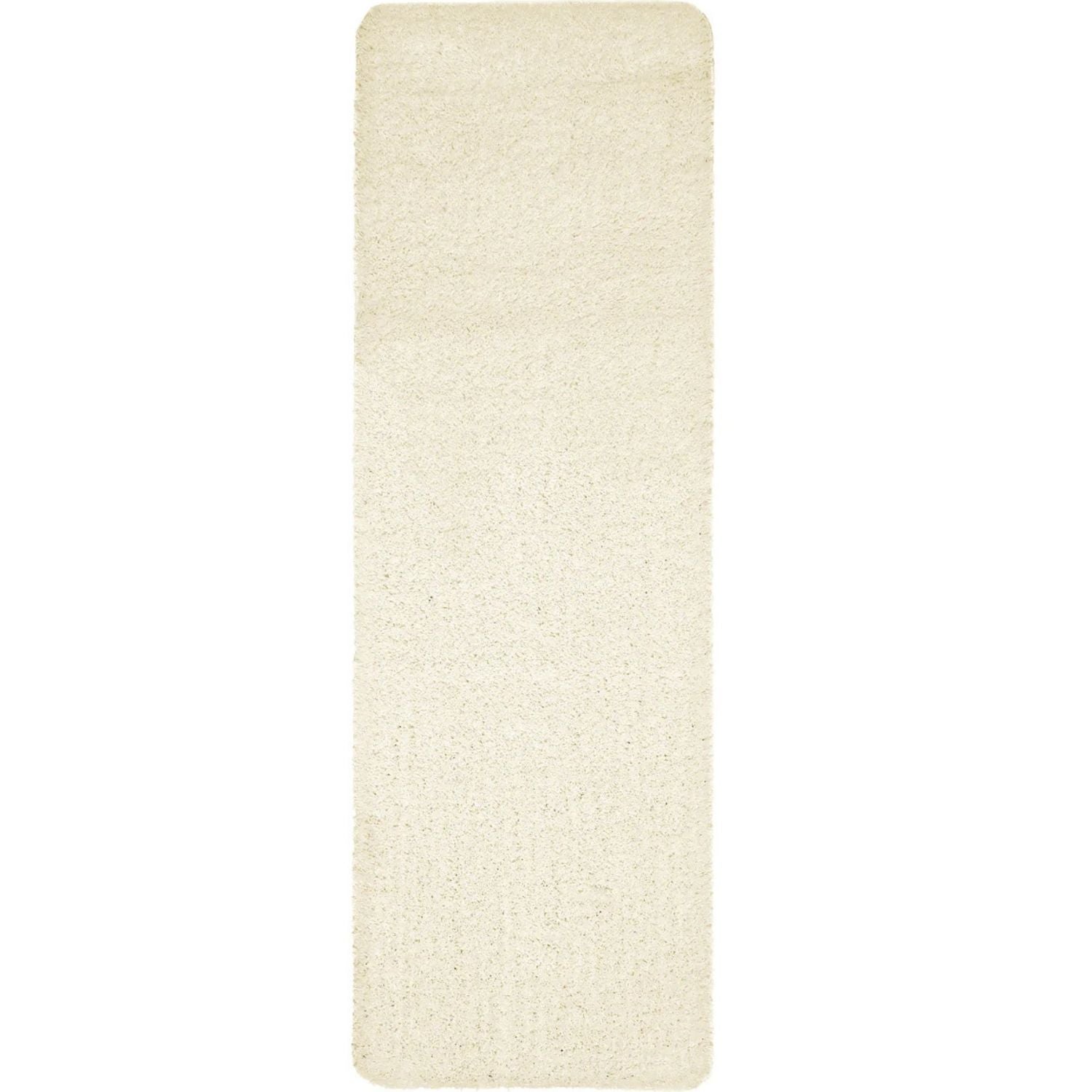 Washable Ivory Shaggy Rug 67X200 cm