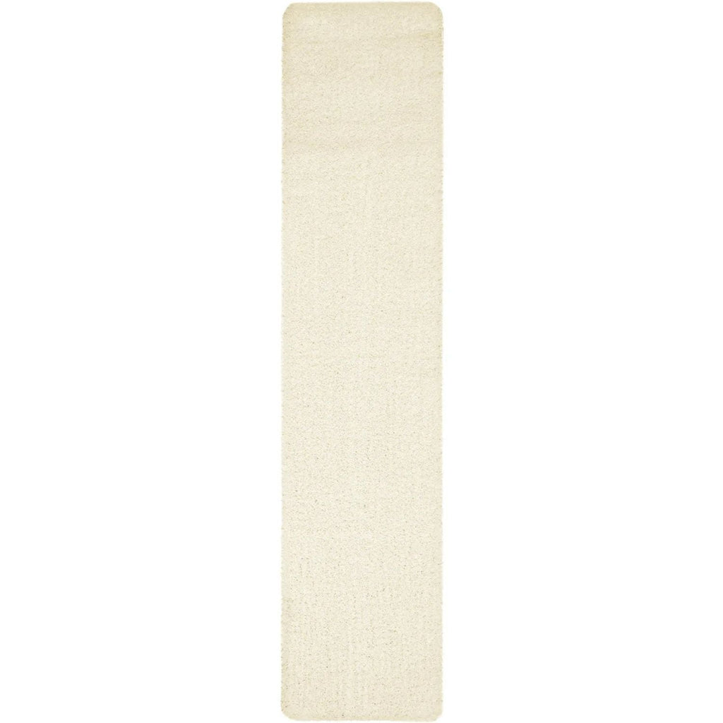 Washable Ivory Shaggy Rug 67X300 cm
