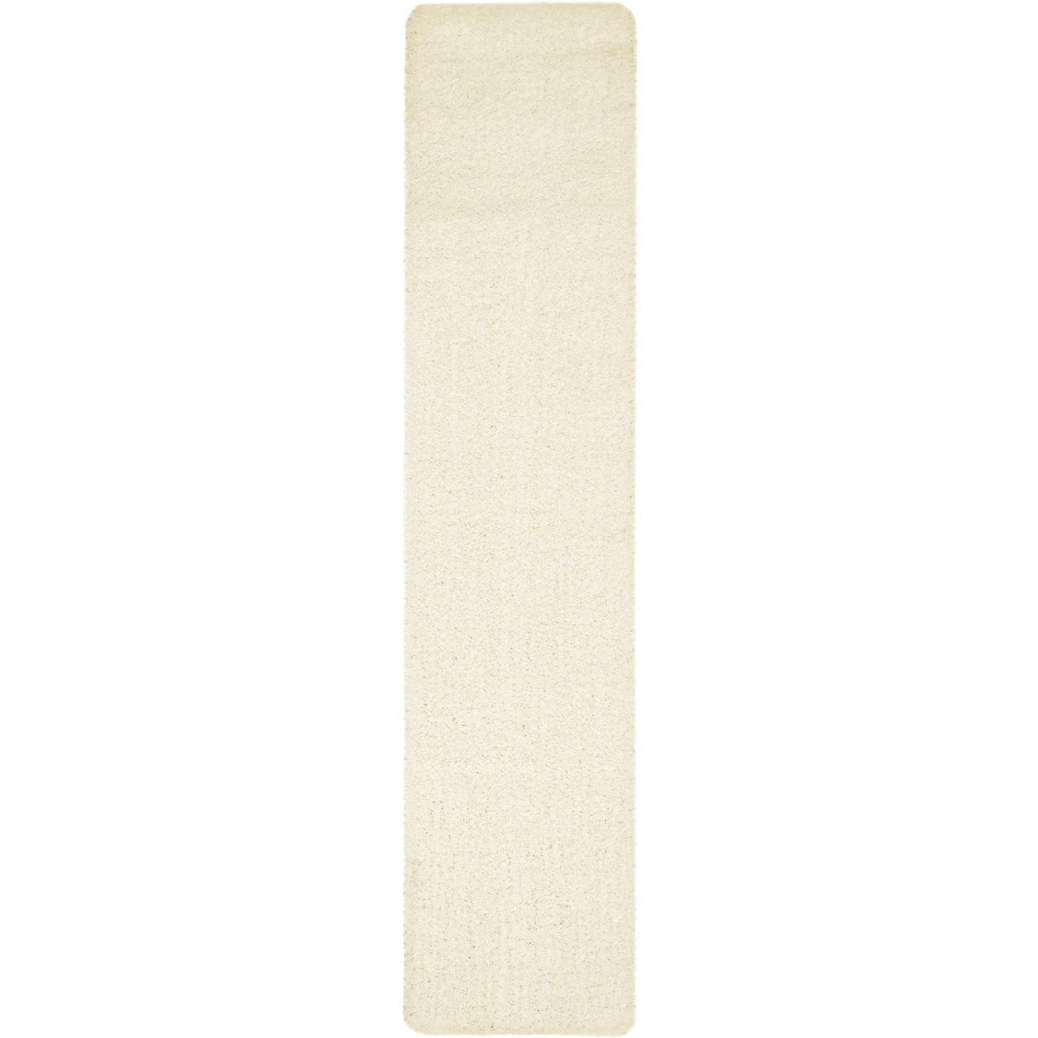 Washable Ivory Shaggy Rug 67X300 cm