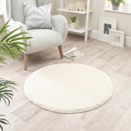 Washable Ivory Shaggy Rug