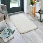 Washable Ivory Shaggy Rug