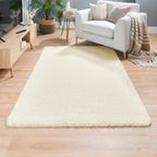 Washable Ivory Shaggy Rug