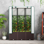 Plastic Vegetable Planter with Trellis, 80 x 40 x 140 cm