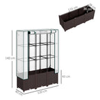 Plastic Vegetable Planter with Trellis, 80 x 40 x 140 cm