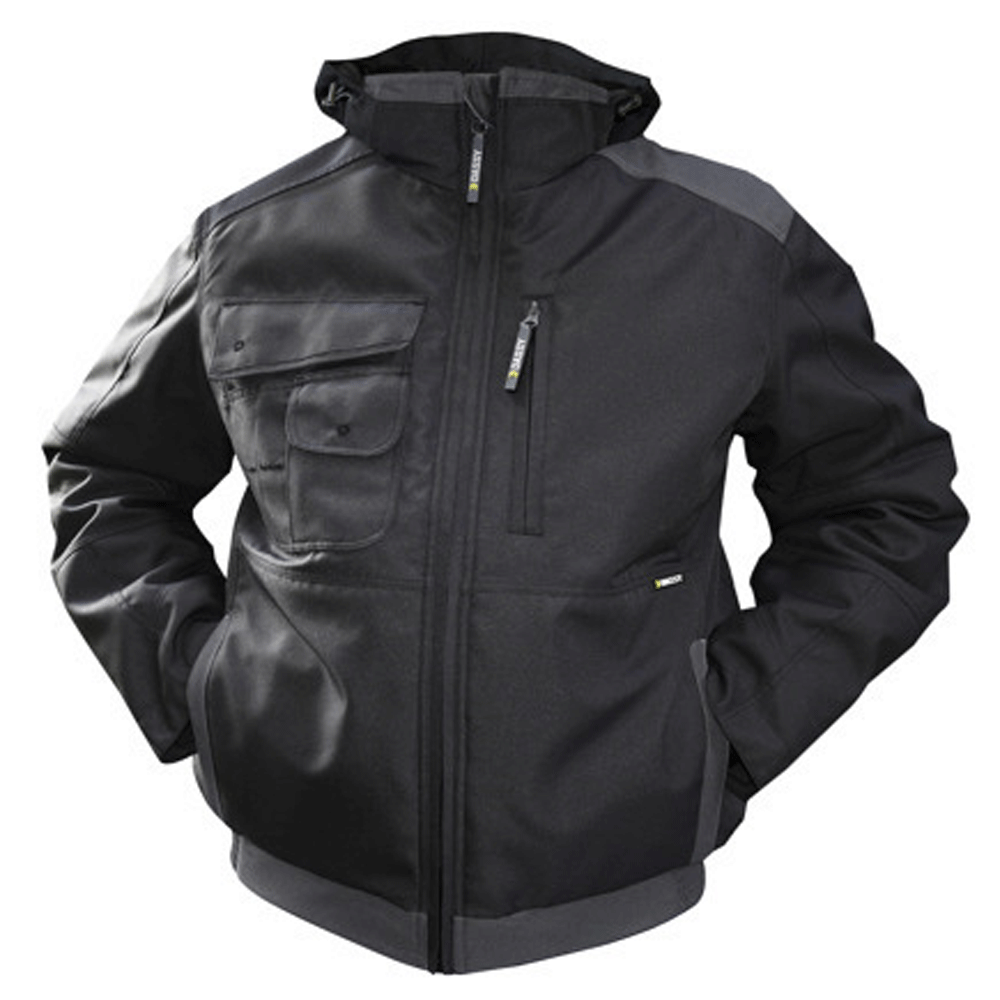 DASSY Austin Waterproof Canvas Winter Jacket Various Colours BLACK ANTHRACITE GREY