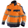 DASSY Lima 500120 Water-Resistant Breathable Hi-Vis Winter Jacket Fluo Orange/Navy Small